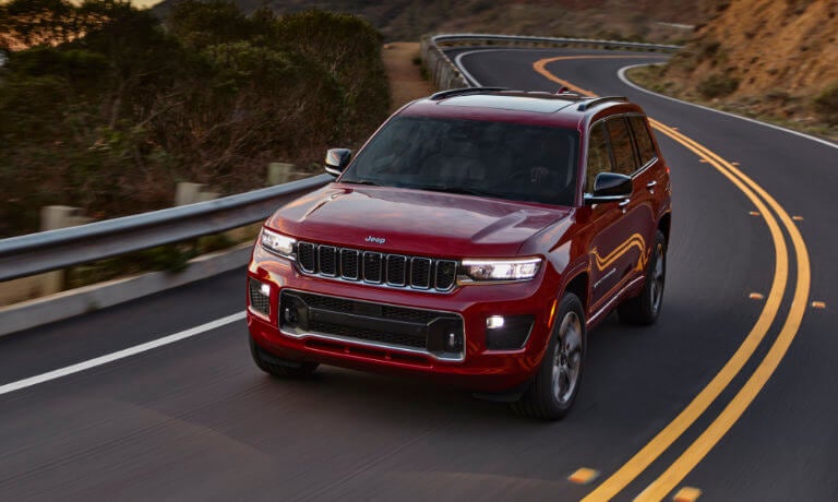 2021 Jeep Grand Cherokee L exterior on mountain road
