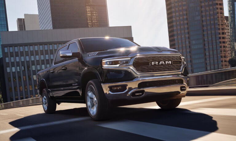 2022 Ram 1500 driving in the city