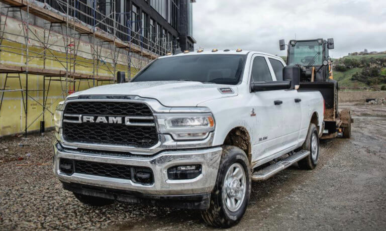2022 Ram 2500 at a construction site