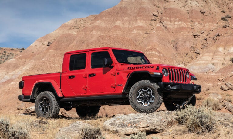 2023 Jeep Gladiator parked in desert offroad