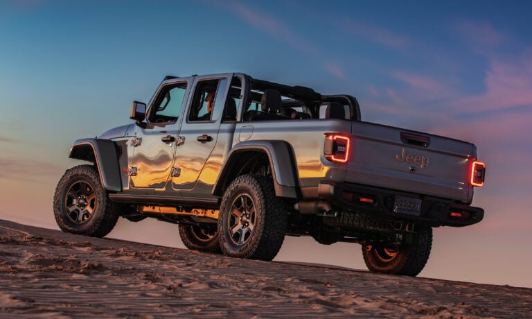 2023 Jeep Gladiator offroading at sunset