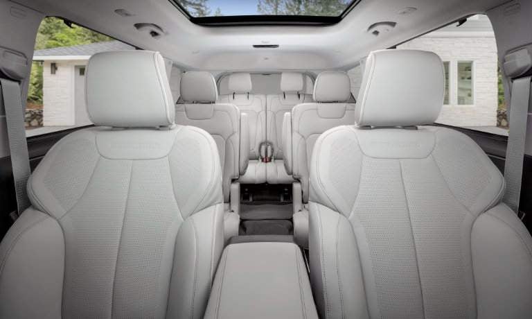 2023 Jeep Grand Cherokee L interior seating from the front