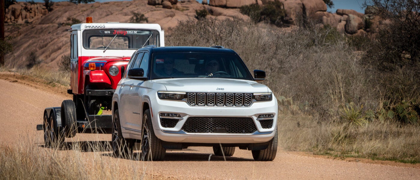 2024 Jeep Grand Cherokee towing another Jeep