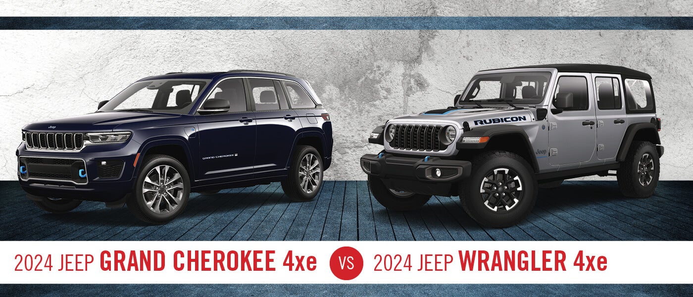 2024 Jeep Grand Cherokee 4xe vs. Wrangler 4xe