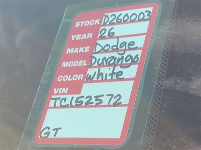 2026 Dodge Durango DURANGO GT AWD