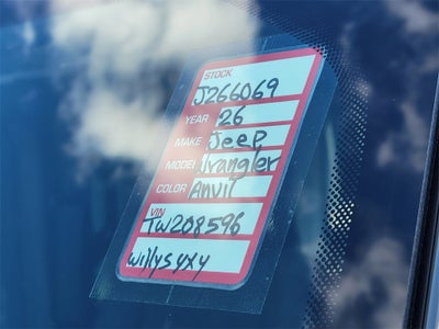 2026 Jeep Wrangler WRANGLER 4-DOOR WILLYS