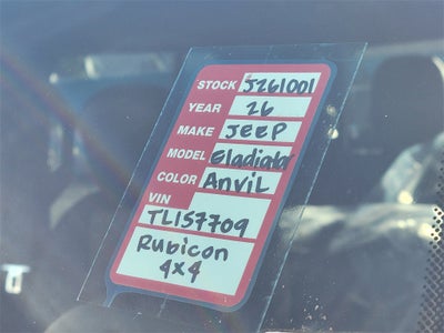 2026 Jeep Gladiator GLADIATOR RUBICON X 4X4