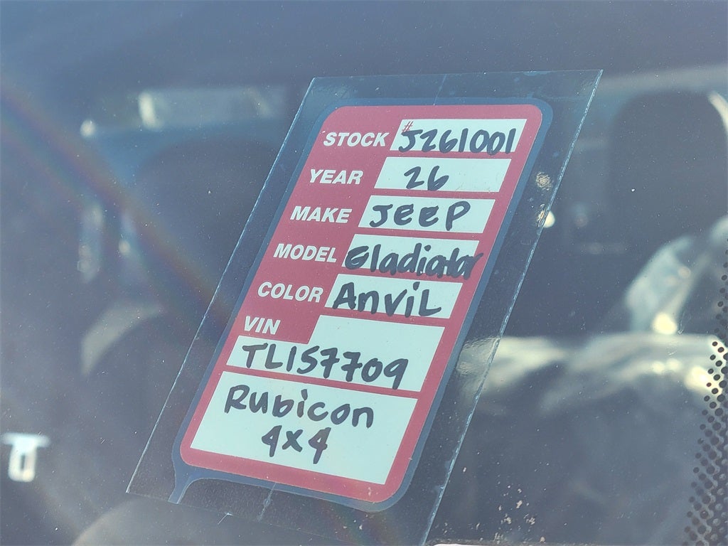 2026 Jeep Gladiator GLADIATOR RUBICON X 4X4