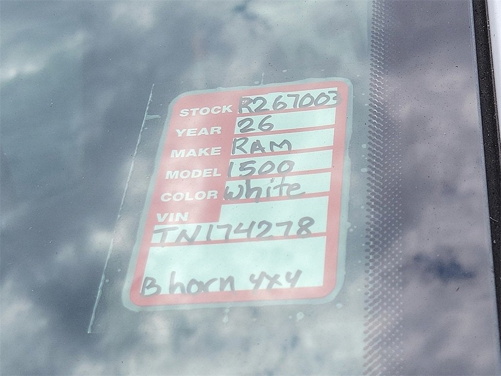 2026 RAM Ram 1500 RAM 1500 BIG HORN CREW CAB 4X4 5'7' BOX