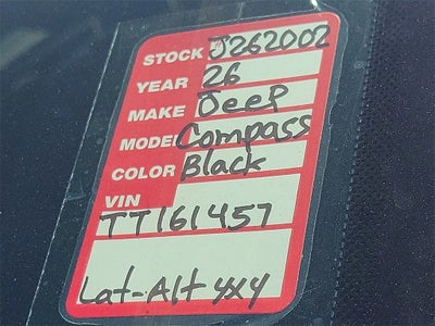 2026 Jeep Compass COMPASS LATITUDE ALTITUDE 4X4