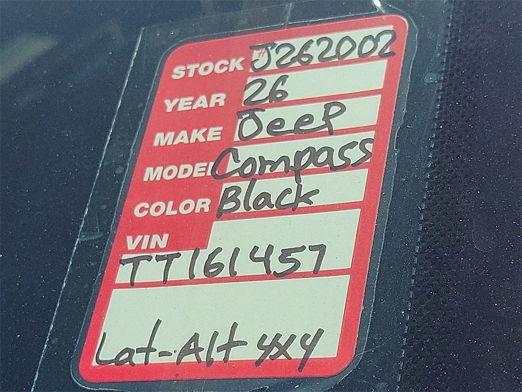 2026 Jeep Compass COMPASS LATITUDE ALTITUDE 4X4