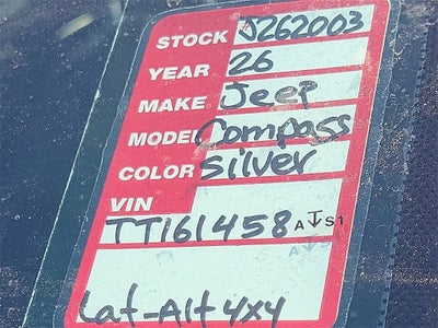 2026 Jeep Compass COMPASS LATITUDE ALTITUDE 4X4