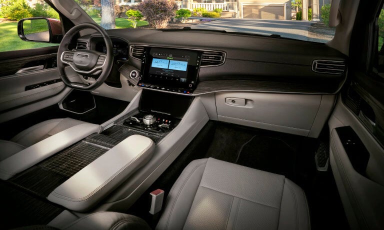 2022 Wagoneer front seats and infotainment system