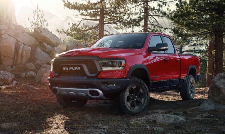 2022 Ram 1500 in a forest