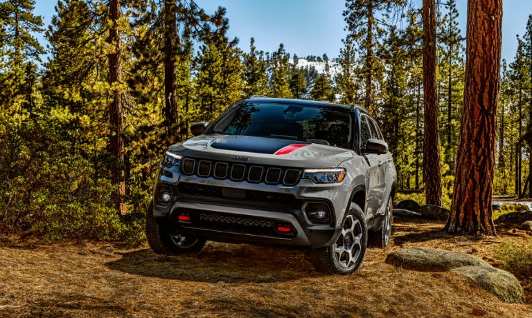 2023 Jeep Compass offroading in forest