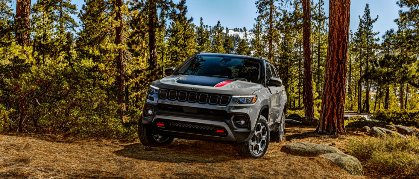 2025 Jeep Compass offroading in the forest