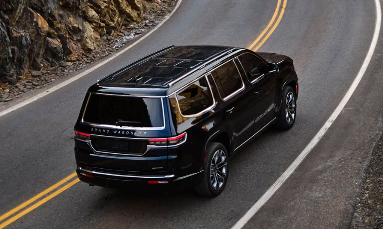 2025 Jeep Grand Wagoneer on mountain highway