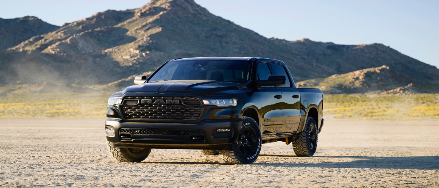 2026 Ram 1500 parked by mountains