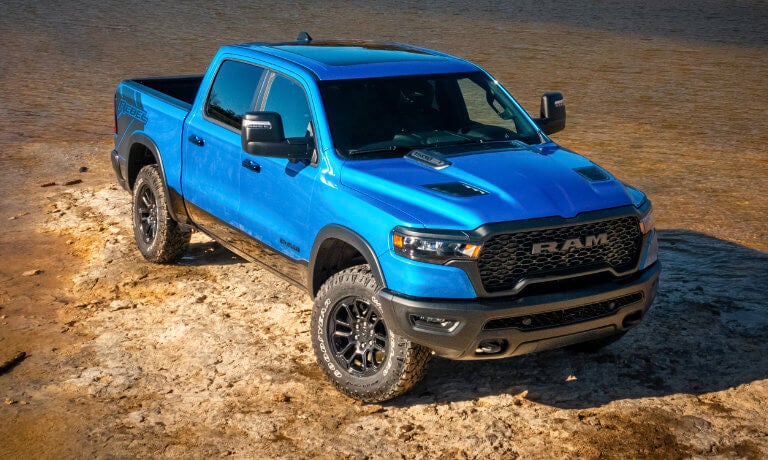 2026 Ram 1500 from above in a lake bed