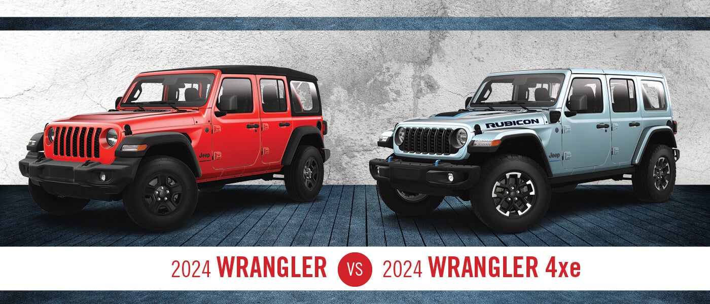 2024 Jeep Wrangler vs. Wrangler 4xe